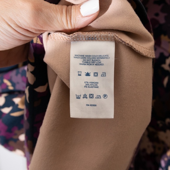 Land's End Heavy Jersey Purple Dress 16 - Picture 7 of 8